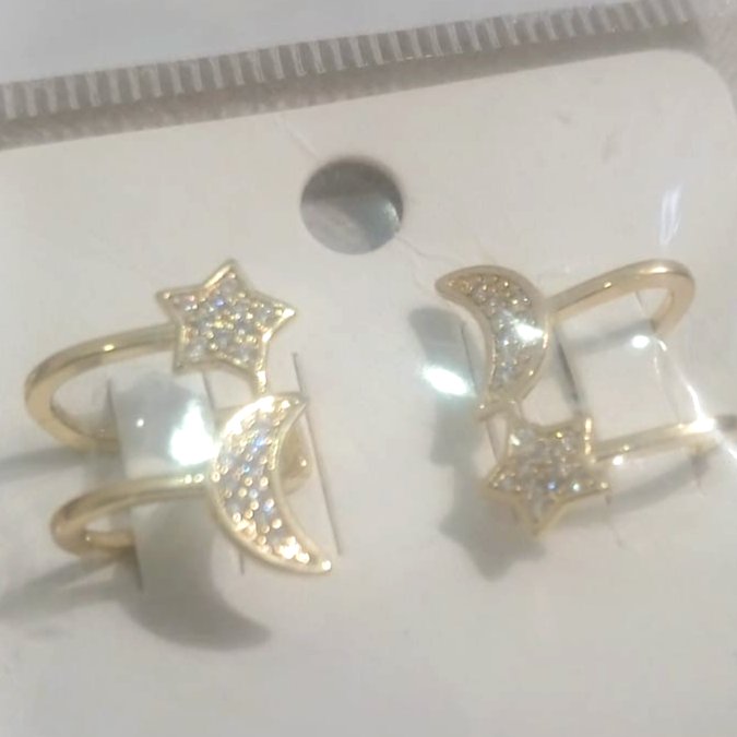 Ear Cuffs Luna y Estrella